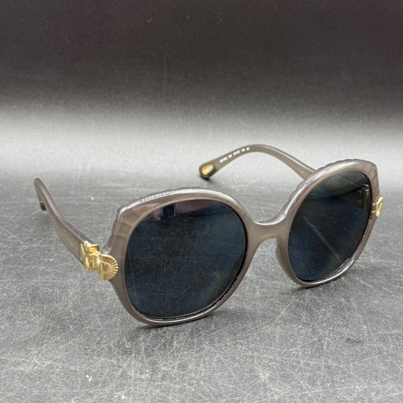Chloe Sunglasses Women CE749S Round Oversized Gray Gold Heart Boho Frames Only